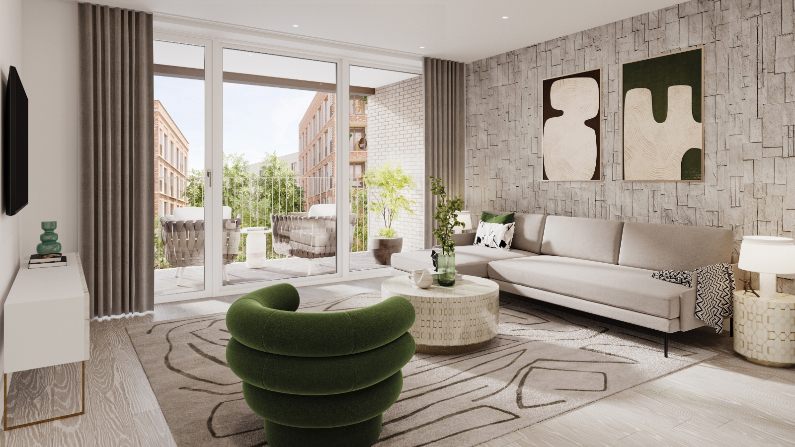 Fusion living room CGI