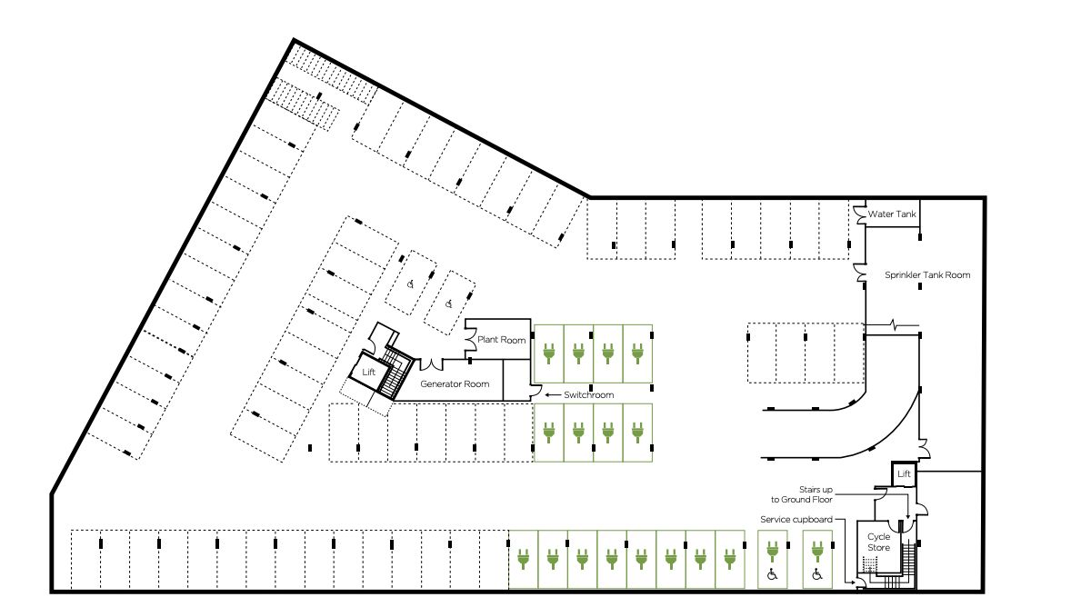 Fusion basement parking plan