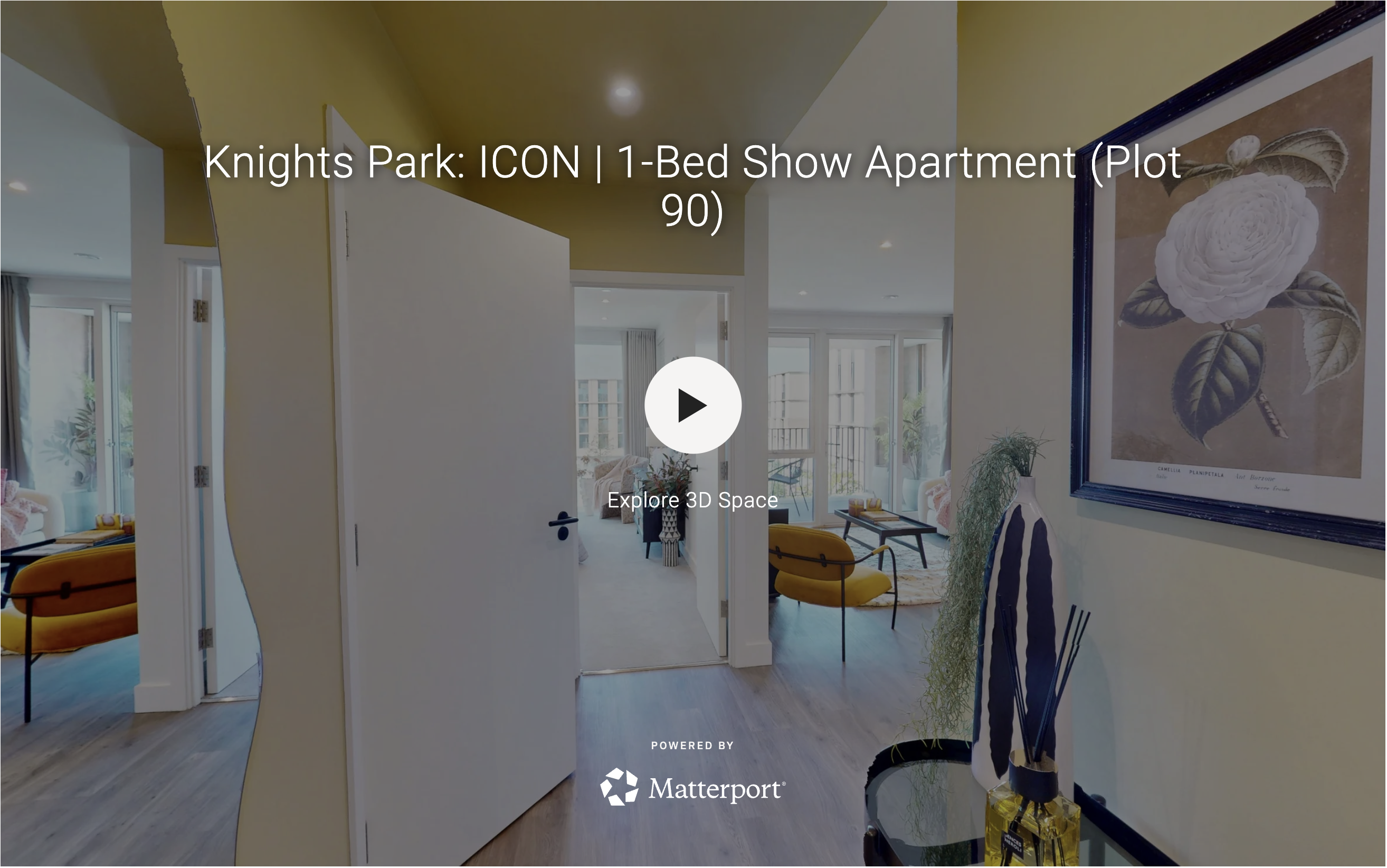 The Icon one bedroom show apartment 3D tour preview